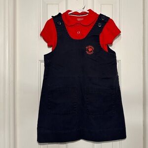 Girls Navy Primrose Uniform. G5. Great Used Condition.